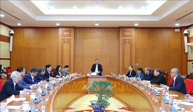 Thường trực Ban Bí thư Trần Cẩm Tú chủ trì họp rà soát công tác chuẩn bị Đại hội XIV của Đảng